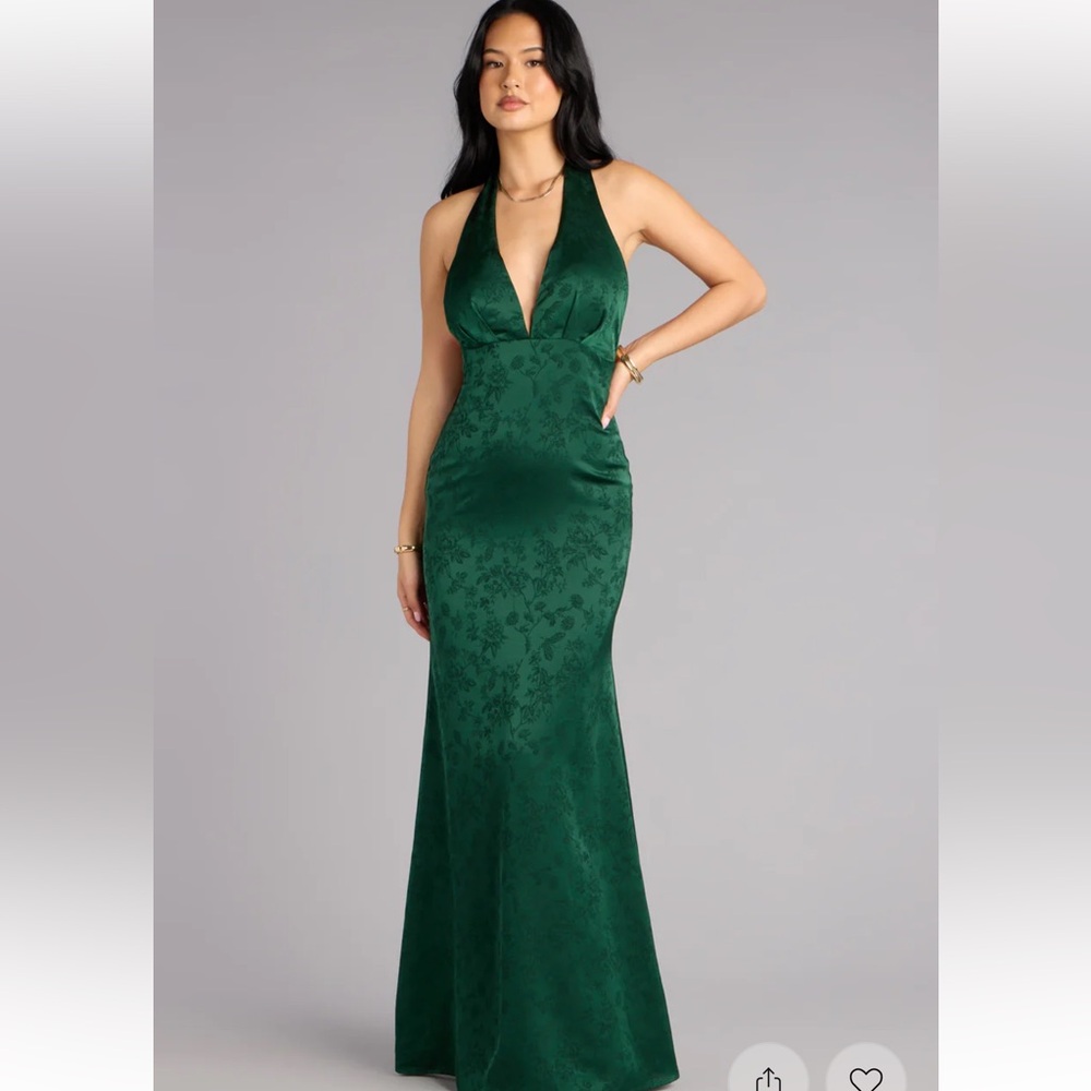 Emerald Green Evening Dress